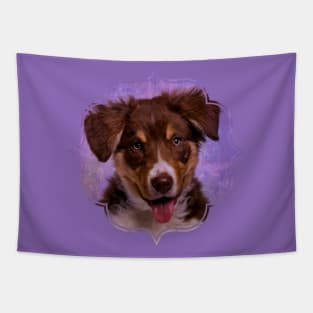 Border Collie Puppy Tapestry