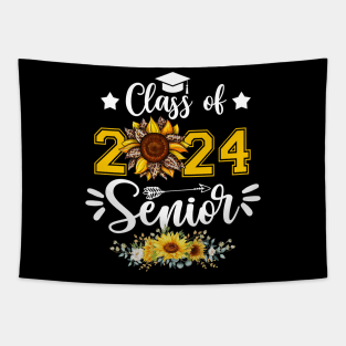 Sunflower Class of 2024 School Graduation Senior 24 Graduate Tapestry