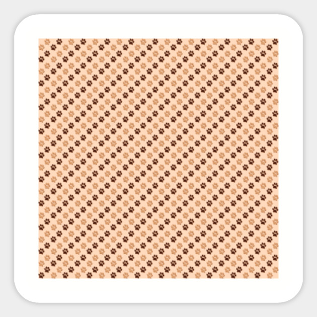 Beautiful Paw Print In Brown Paw Prints Brown Sticker Teepublic