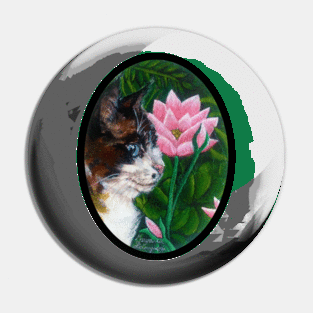 Art nouveau cat portrait #1 Pin