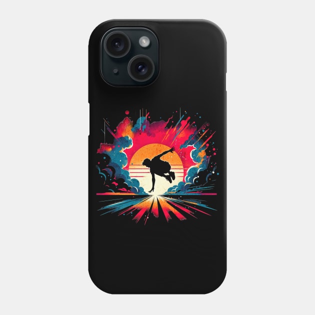 Parcour Urban Street Graffiti Design Phone Case by Miami Neon Designs