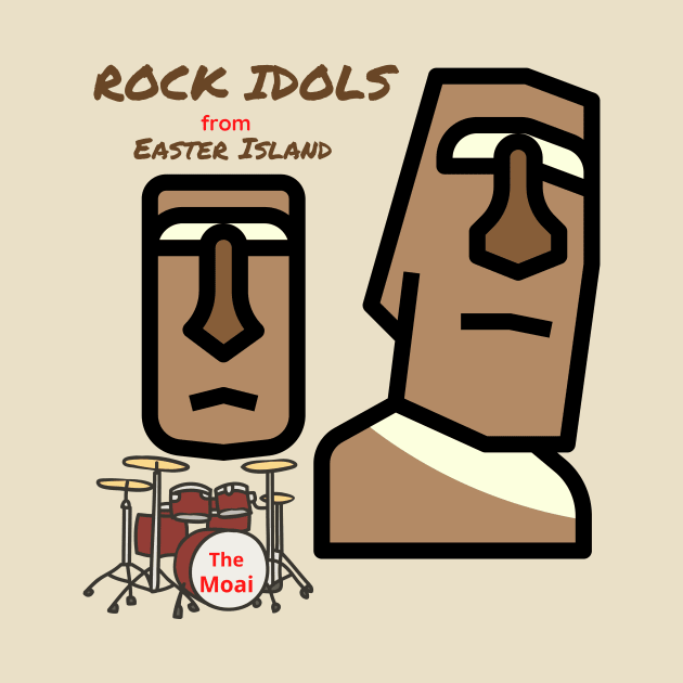 Easter Island Rock Idols, The Moai by MelloHDesigns