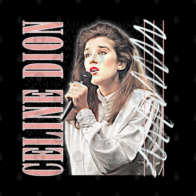 Celine Dion // 80s Aesthetic Fan Art Design by DankFutura