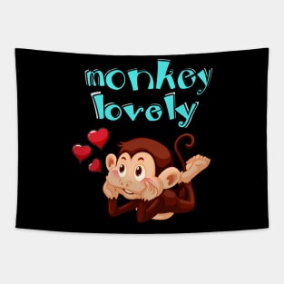 monkey lovely funny Tapestry