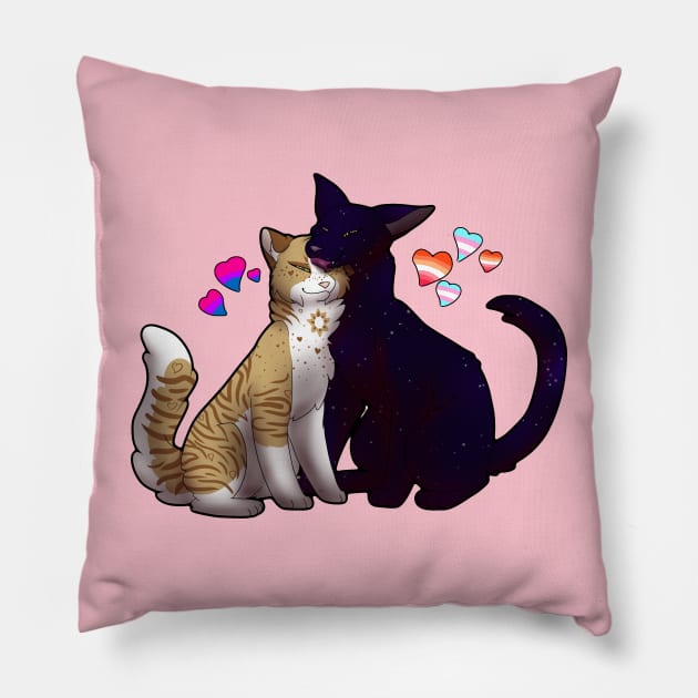 Sunbeam x Nightheart Pillow by TangletallonMeow