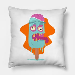 Zombie Ice-cream Illustration Pillow