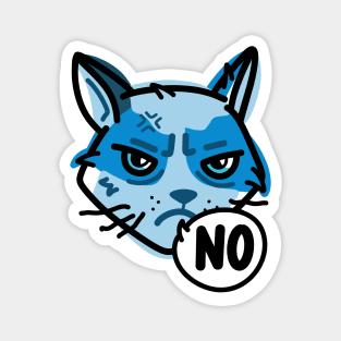 Smurf Cat Angry No Magnet