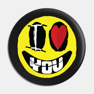 I Love You, I Heart You Smiling Face word art Pin