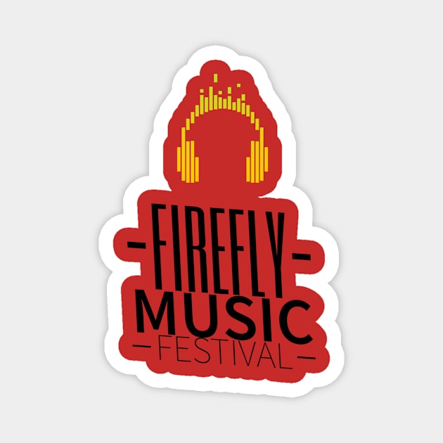 Firefly music festival,cool headphone Magnet by VISUALIZED INSPIRATION