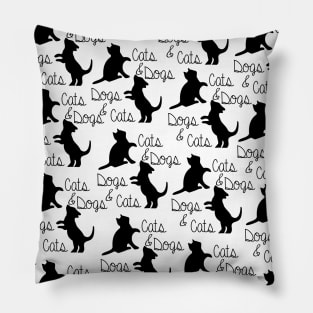 Cats and dogs Pillow