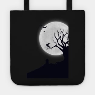 Graveyard illustration Tote