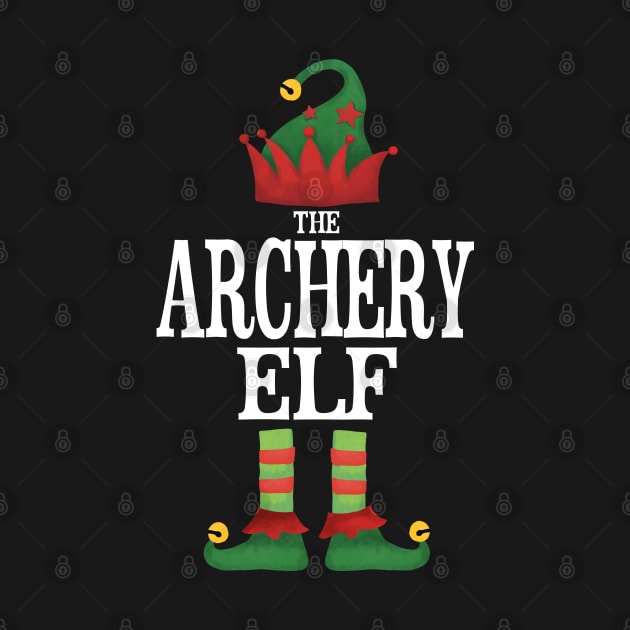 Archery Elf Matching Family Group Christmas Party Pajamas by uglygiftideas