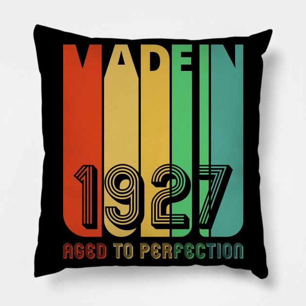 Vintage retro Made in 1927 Aged to perfection. Pillow by MadebyTigger