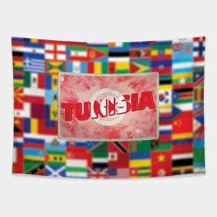 Tunisia vintage style retro souvenir Tapestry