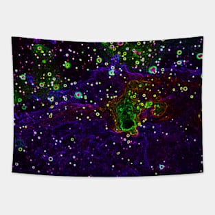 Black Panther Art - Glowing Edges 374 Tapestry