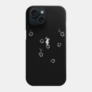 Smoking bullet hole gun shots Phone Case