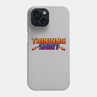 Retro Vintage 80's Thinking Shirt Logo Parody Phone Case