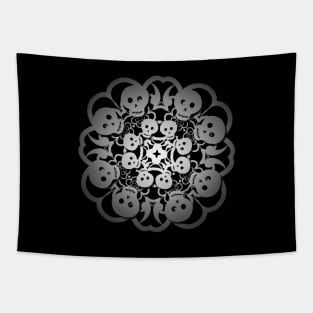 Skull Snowflake Tapestry