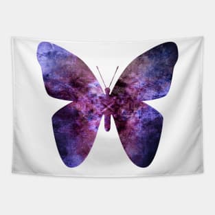 Purple grunge butterfly Tapestry