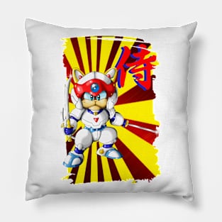 The Leader Samurai Cat Pillow