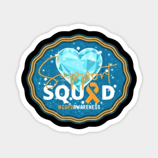 COPD Awareness Support Squad Crystal Heart Edition Magnet