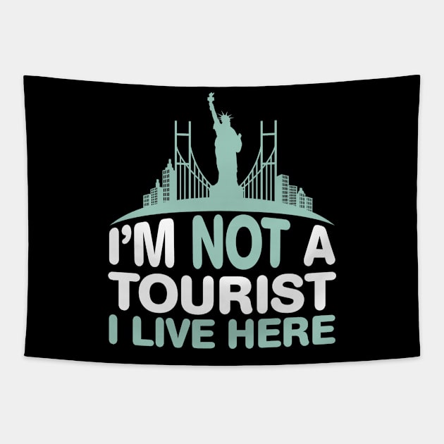 Liberty Statue Funny Humor American Immigrant Tapestry by Mellowdellow