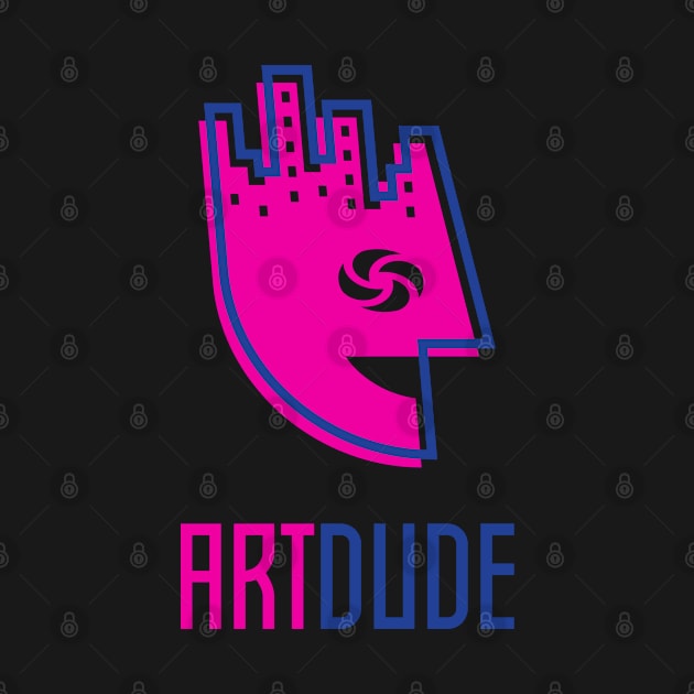 YourArtDude Logo In Pink And Blue by yourartdude