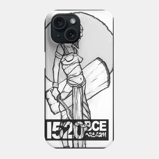 Egyptian New KIngdom Soldier Halftone Phone Case by dlikt