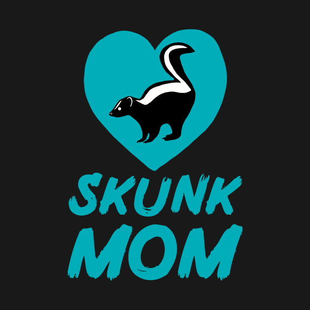 Skunk Mom for Skunk Lovers, Blue by Mochi Merch