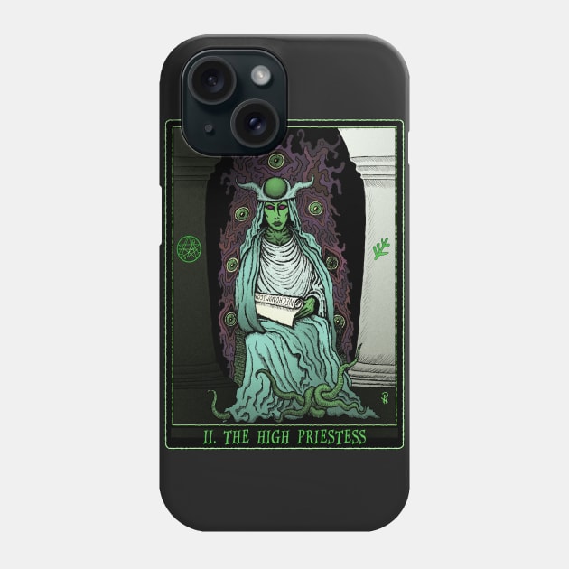 High Priestess of Cthulhu Phone Case by azhmodai