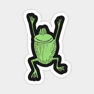 Frog, A Jumping green Frog! Magnet