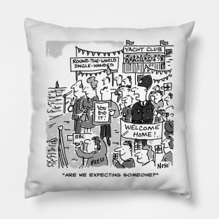 Round the World Yachtsman Welcomed Home Pillow