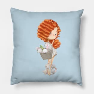 Curly Ginger 2 Pillow