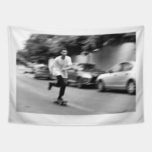 B/w skate 4 Tapestry