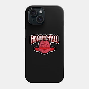 COUNTRY Western Red Cowboy Hat Phone Case