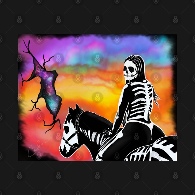 Day of the Dead Horseback by Tha_High_Society