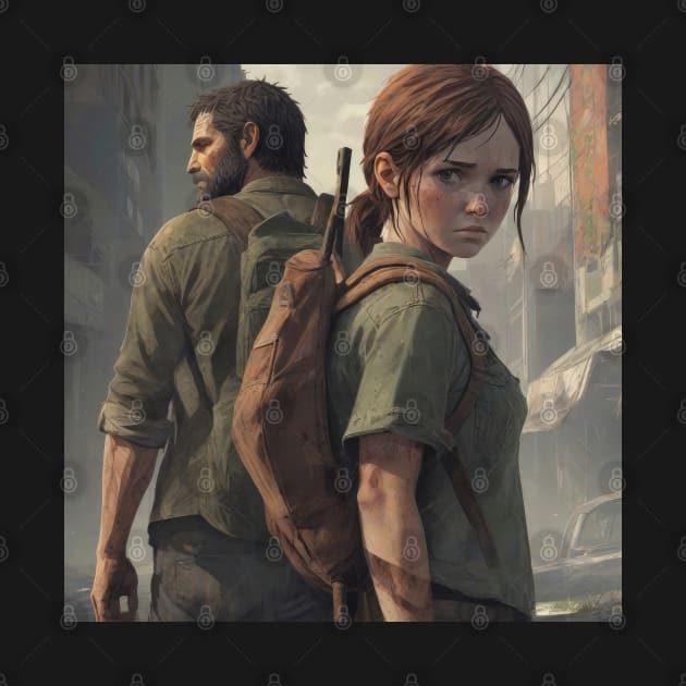 The Last of Us fan art - Joel and Ellie by Buff Geeks Art