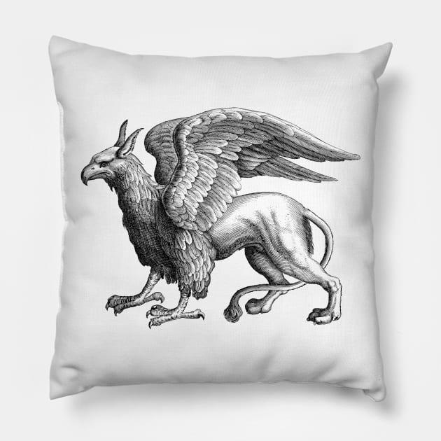 Griffin Pillow by blackroserelicsshop@gmail.com