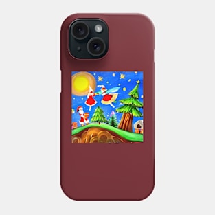 Santa claus on the way #2 Phone Case