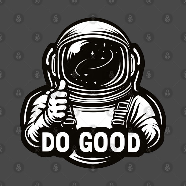 Do Good Astronaut Thumbs Up by Plushism