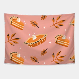 Thanksgiving Cake Pie Pumpkin Slice Holiday Season Gift Tapestry