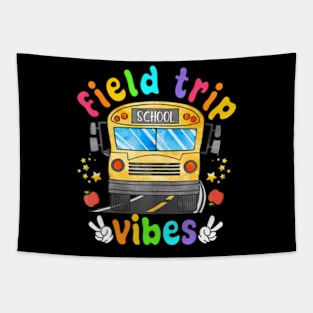 2024 Field Trip Vibes Bus Students Teachers School Tapestry