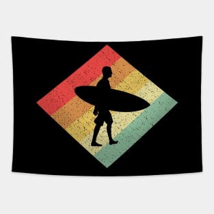 Retro Vintage 80s Surfing Gift For Surfers Tapestry