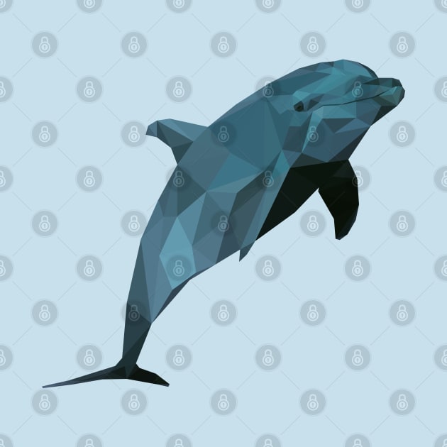 Low poly dolphin by AO01