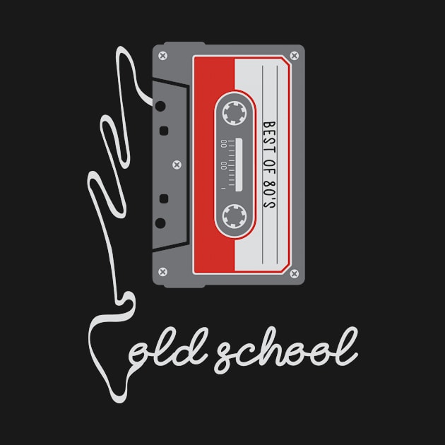 Old School Cassette Hip Hop Retro Vintage by Stars N Stripes 