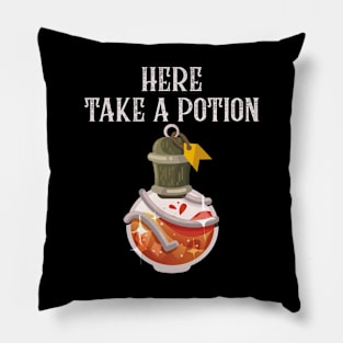 Take a Potion Heal Yourself Pillow