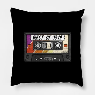 Best Of 1979 - Vintage Retro Cassette Birthday Gift Pillow