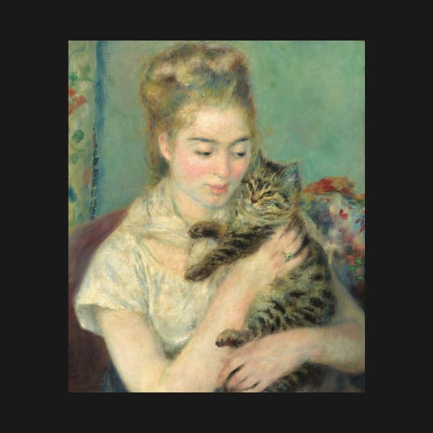 Woman with a Cat by Auguste Renoir by MurellosArt