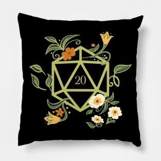 Polyhedral D20 Dice Plant TRPG Tabletop RPG Gaming Addict Pillow