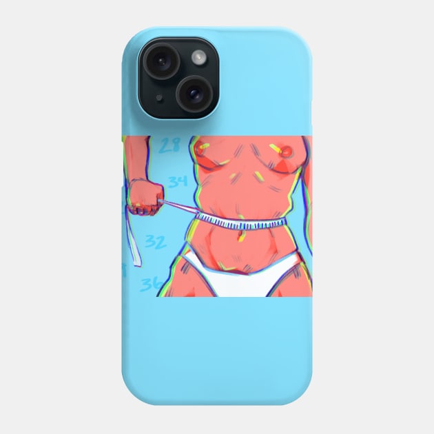 Weight and Inches Phone Case by drizzledrawings